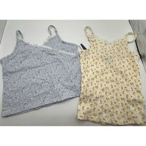 NEW two girls size 6/6X Art Class spaghetti strap tank tops.